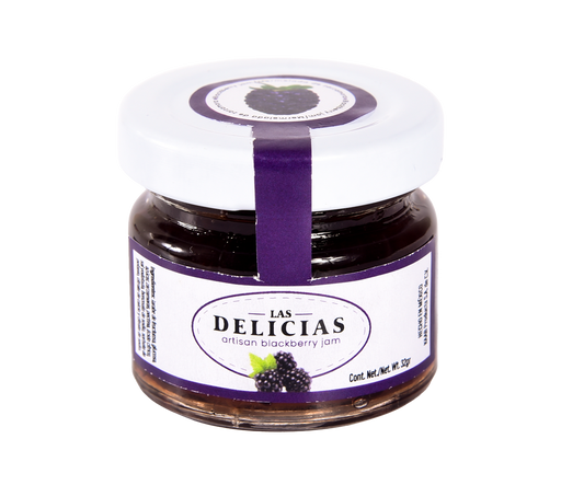 Mermelada zarzamora en porción 30ml marca DELICIAS