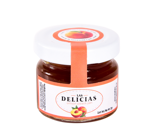 Mermelada durazno en porción 30ml marca DELICIAS