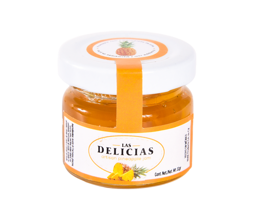 Mermelada piña en porción 30ml marca DELICIAS