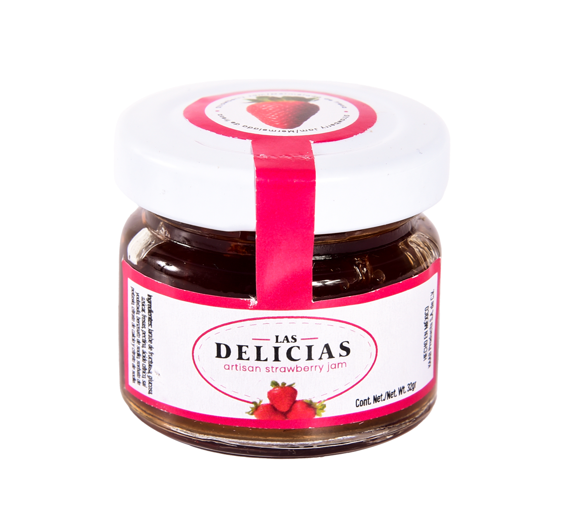 Mermelada fresa en porción 30ml marca DELICIAS